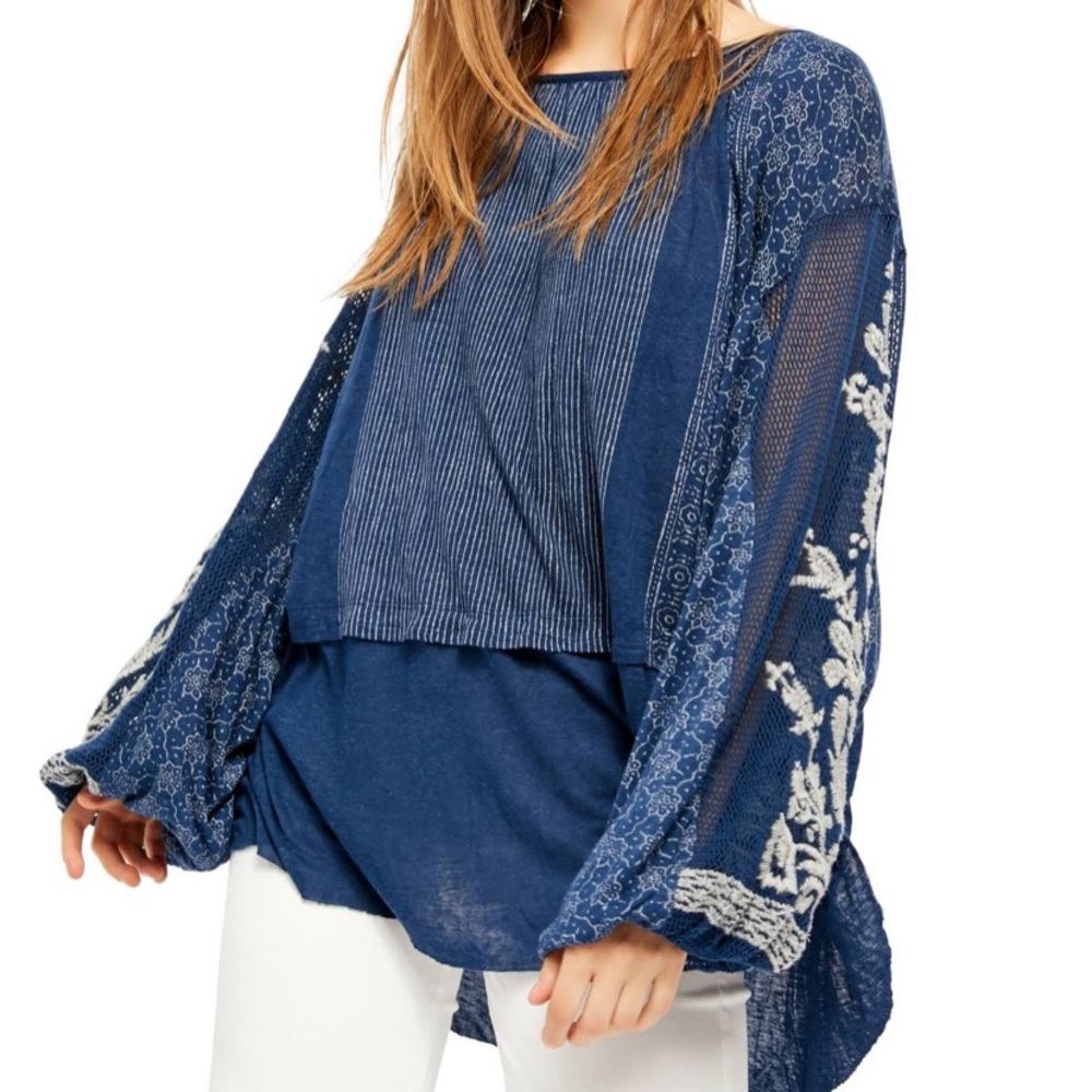 Free people bubble sleeve tunic